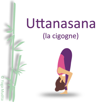 Posture de yoga : cigogne (ou pince debout)